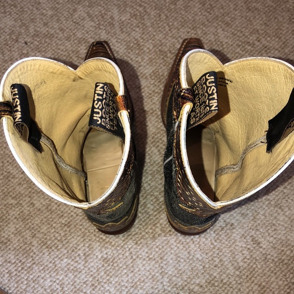 Justin Black Crackle Vera Boots - Picture 5 of 6